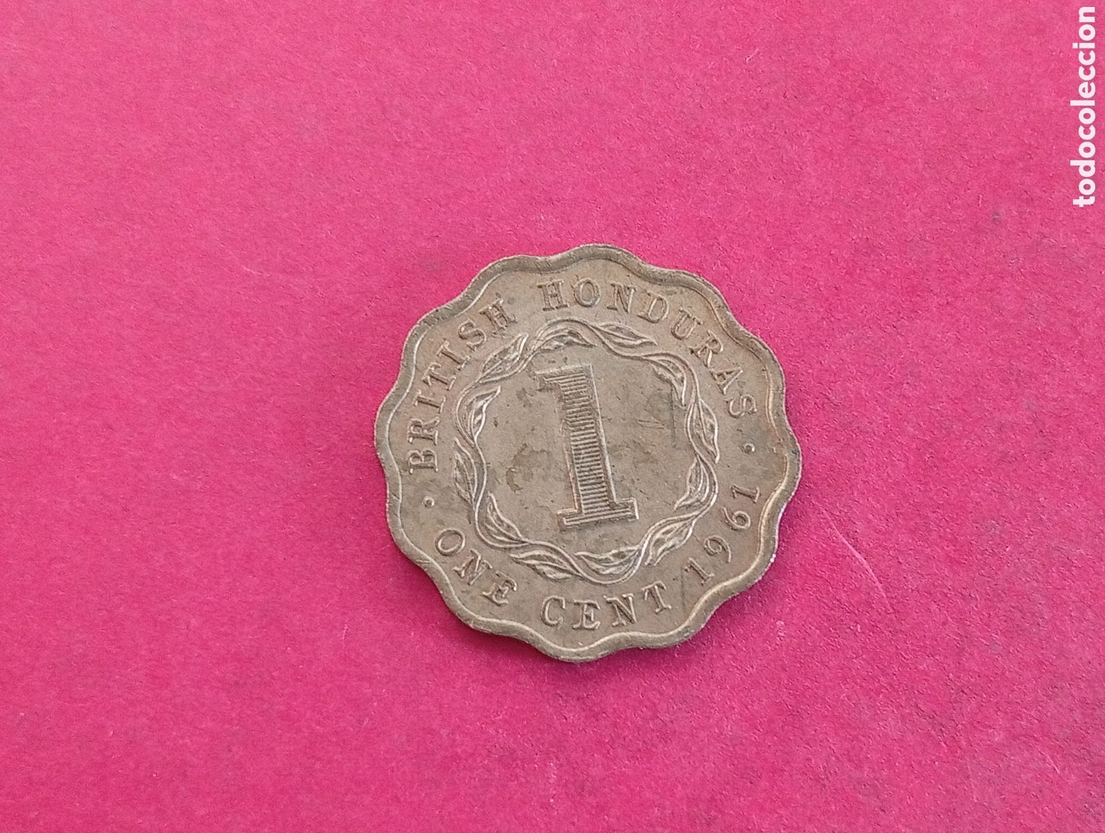 Monedas antiguas de Am&eacute;rica: 1 cent de Honduras brit&aacute;nica 1961