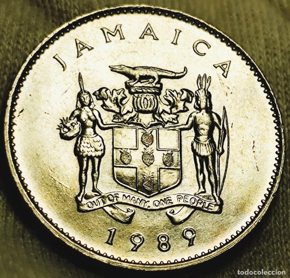 Monnaies anciennes d'Am&eacute;rique: Jamaica 10 centavos, 1989 &ndash; Sin Circular (SC) &ndash; Lote 2652