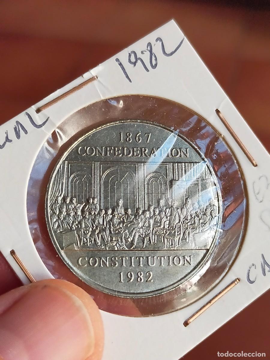 Monedas antiguas de Am&eacute;rica: MONEDA DE 1 UN DOLLAR DOLAR CANADA 1867 1982 CONFEDERACION EXCELENTE CONSERVACION