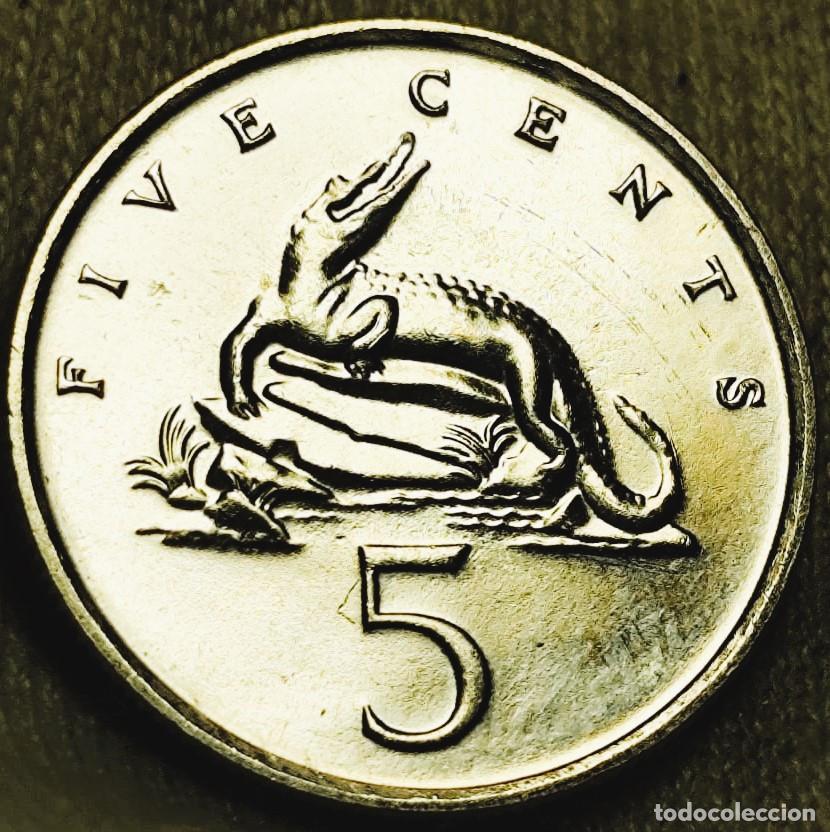 Monnaies anciennes d'Am&eacute;rique: Jamaica 5 centavos, 1990 &ndash; Sin Circular (SC) &ndash; Lote 2654