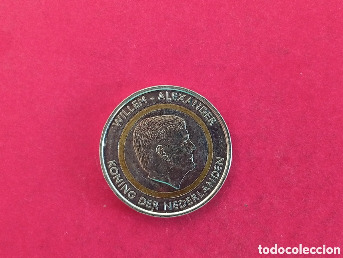 Monedas antiguas de Am&eacute;rica: 5 gulden San Mart&iacute;n 2025