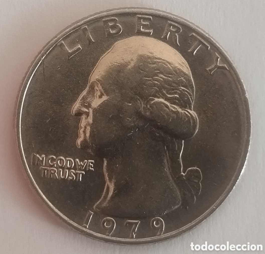 Monedas antiguas de Am&eacute;rica: MONEDA DE EEUU QUARTER DOLLAR 1979 (FOTO)