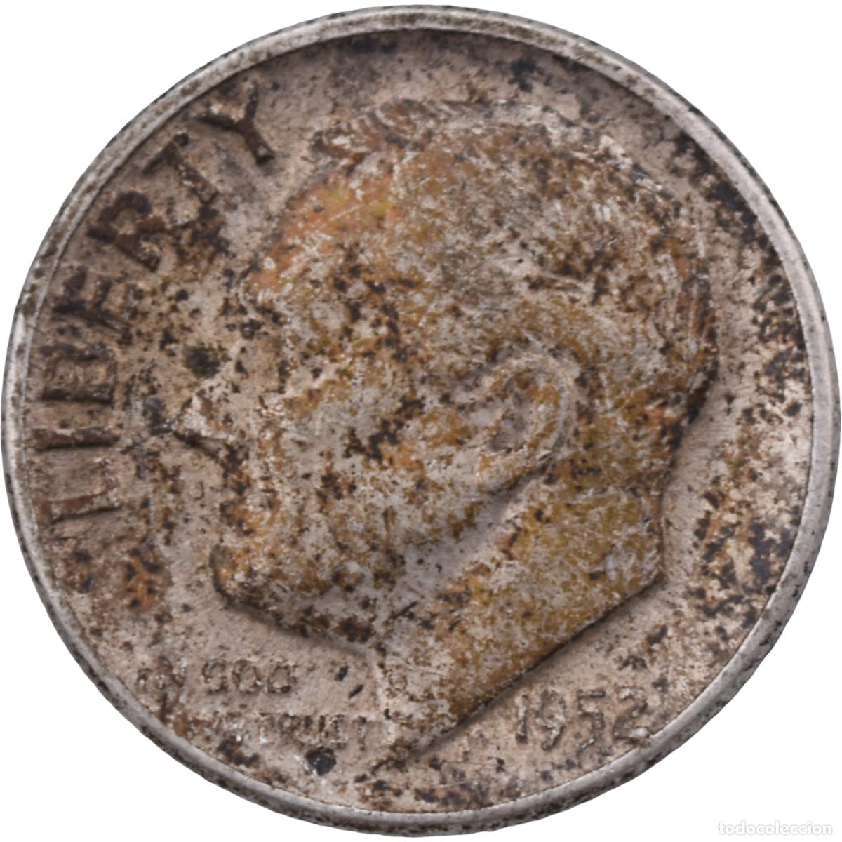 Monedas antiguas de Am&eacute;rica: Moneda de plata - EEUU 1952 - One Dim - Foto 2