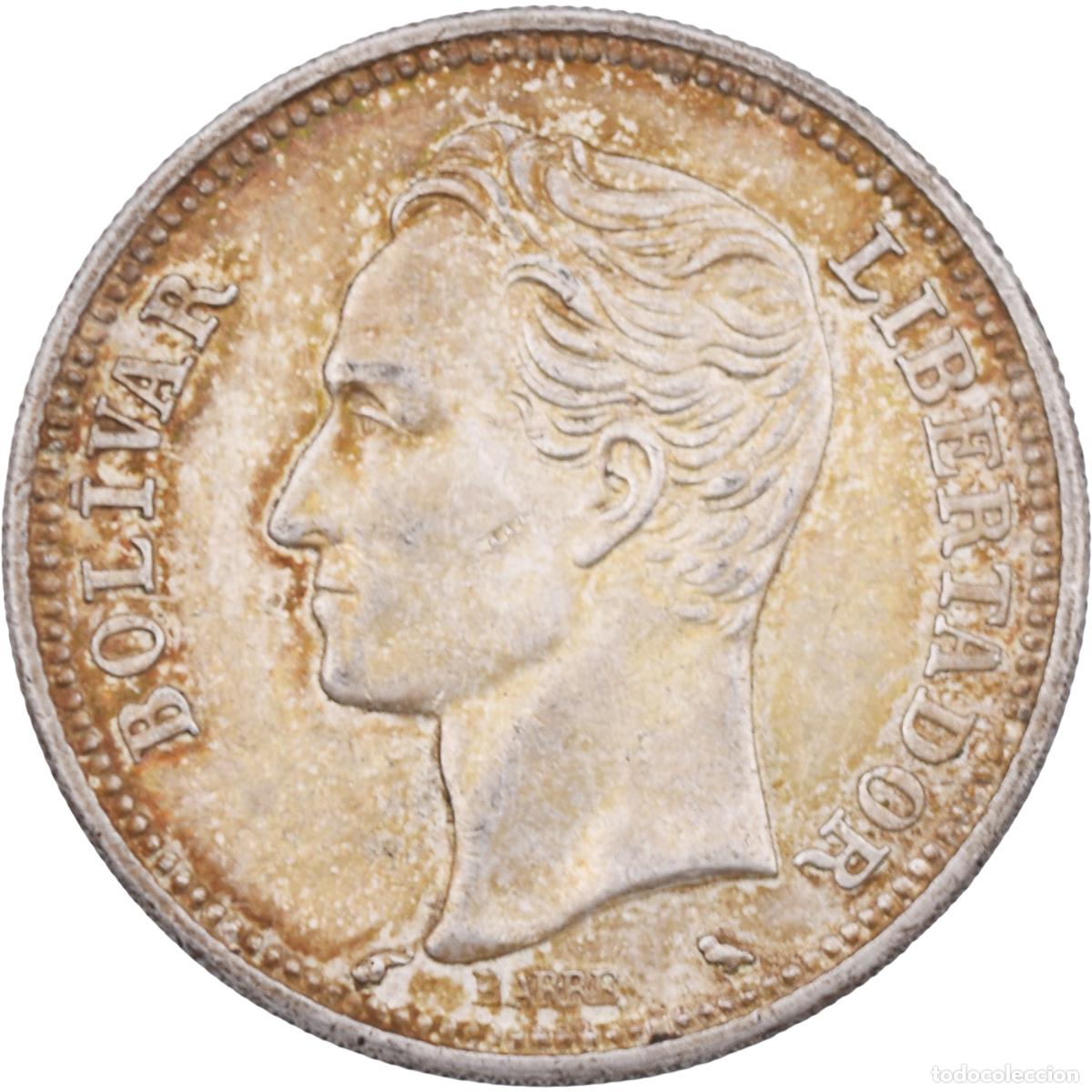 Monete antiche di America: Moneda de plata - Venezuela 1960