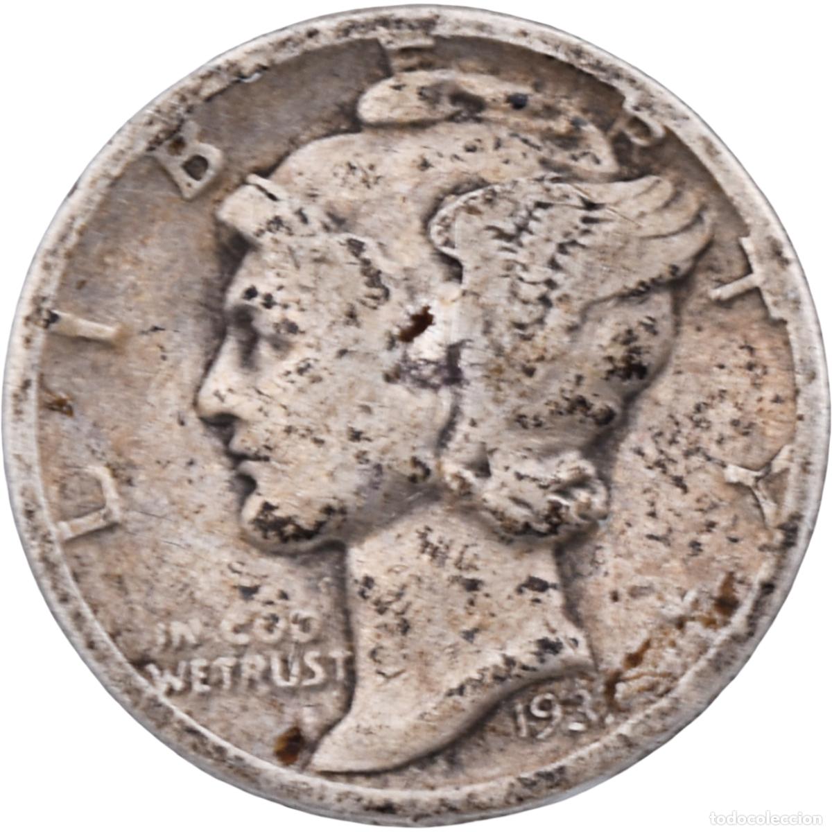 Moedas antigas da Am&eacute;rica: Moneda de plata - EEUU 1932