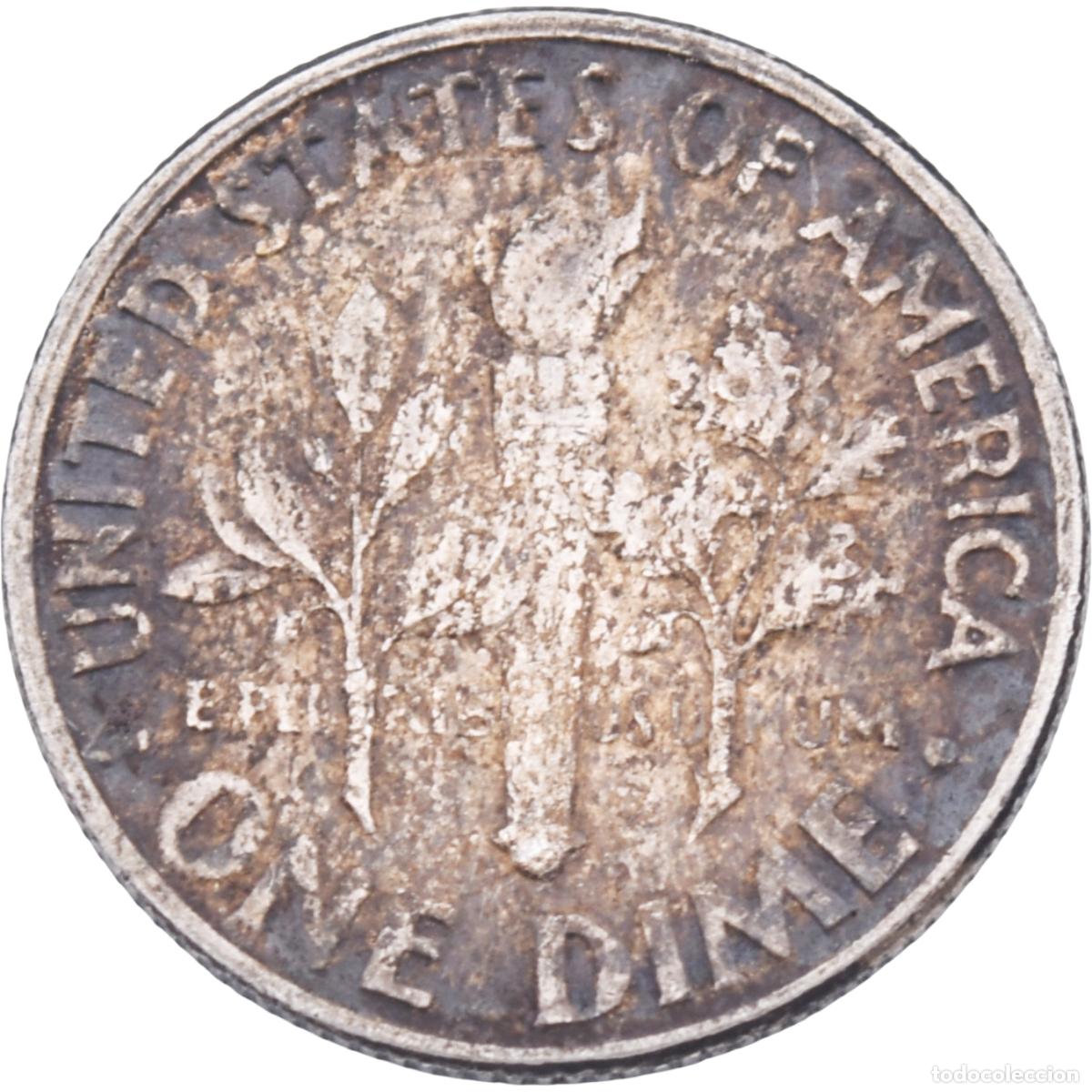 Monedas antiguas de Am&eacute;rica: Moneda - EEUU 1957 - One Dime - Foto 2