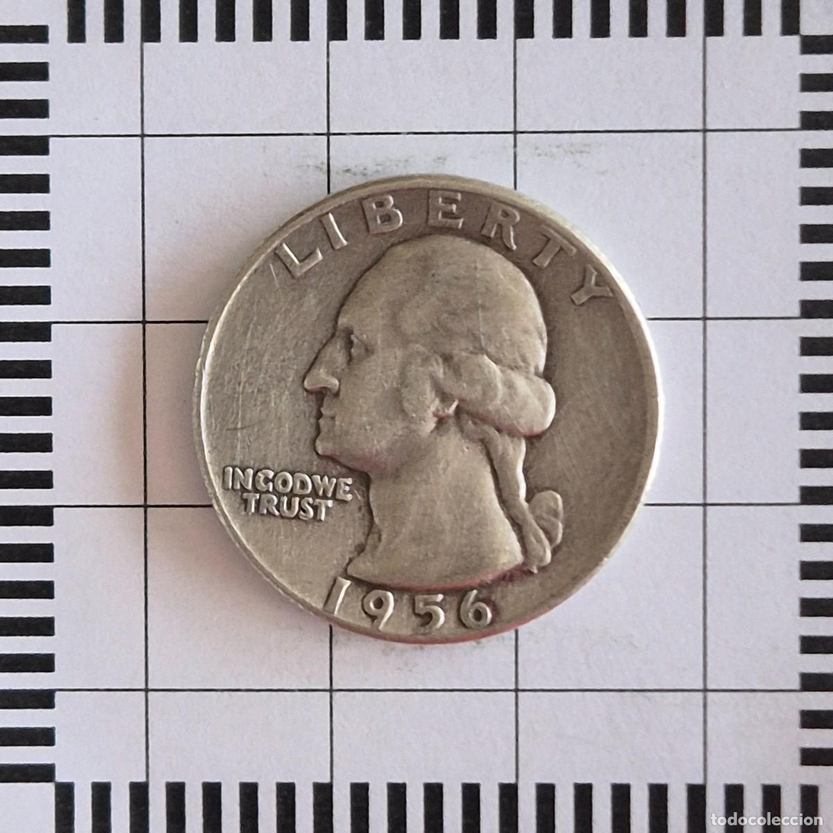 Monnaies anciennes d'Am&eacute;rique: 1/4 DOLAR, ESTADOS UNIDOS. 1956. (KM#164).