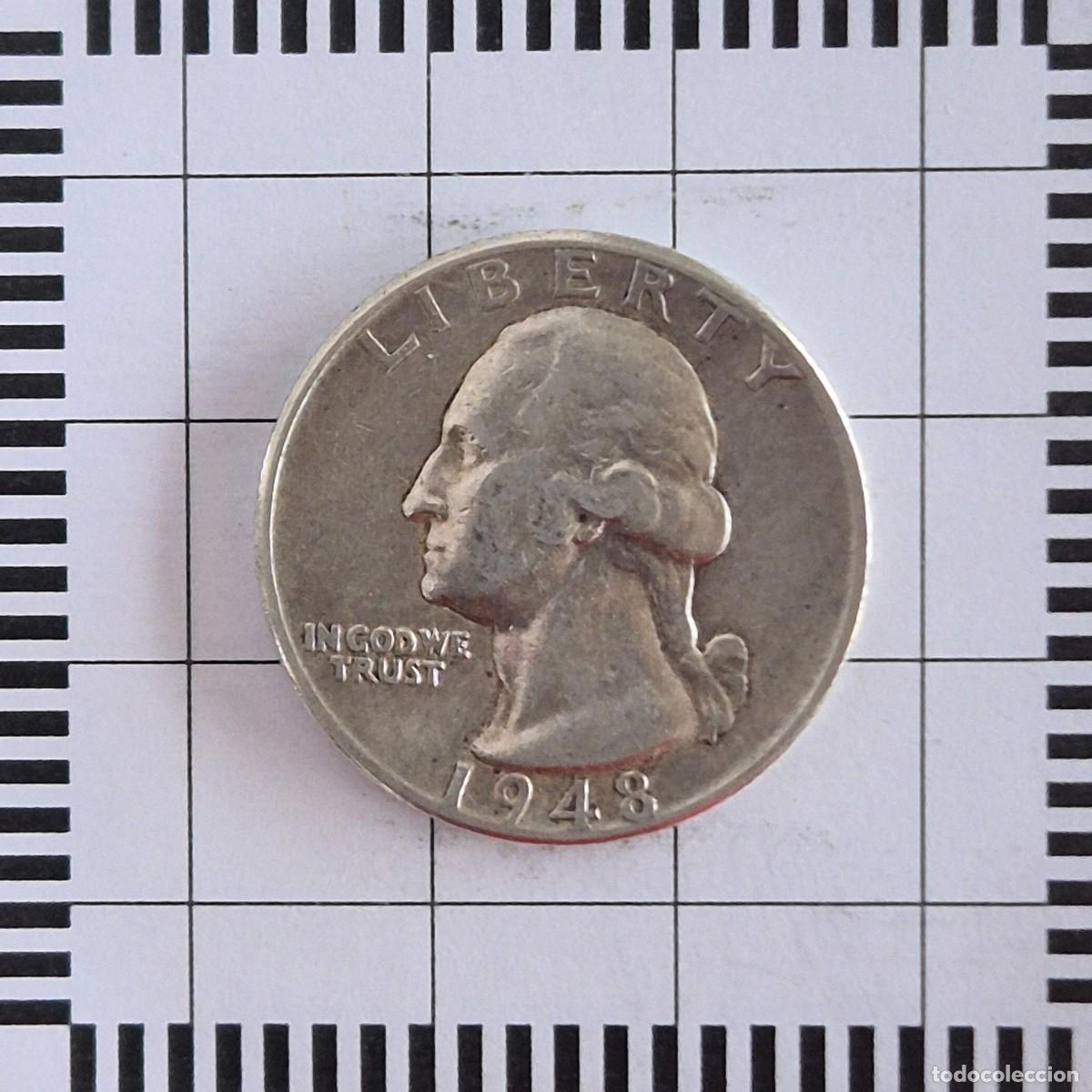 Monnaies anciennes d'Am&eacute;rique: 1/4 DOLAR, ESTADOS UNIDOS. 1948. (KM#164).