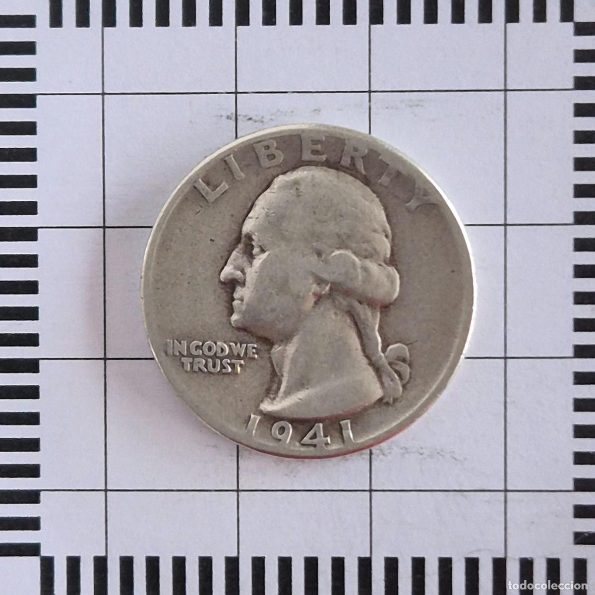 Monedas antiguas de Am&eacute;rica: 1/4 DOLAR, ESTADOS UNIDOS. 1941. (KM#164).