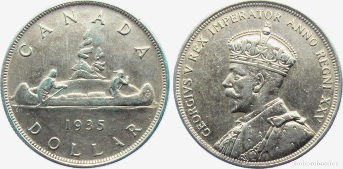 Monedas antiguas de Am&eacute;rica: CANADA 1 DOLAR 1935 ....... - Foto 1