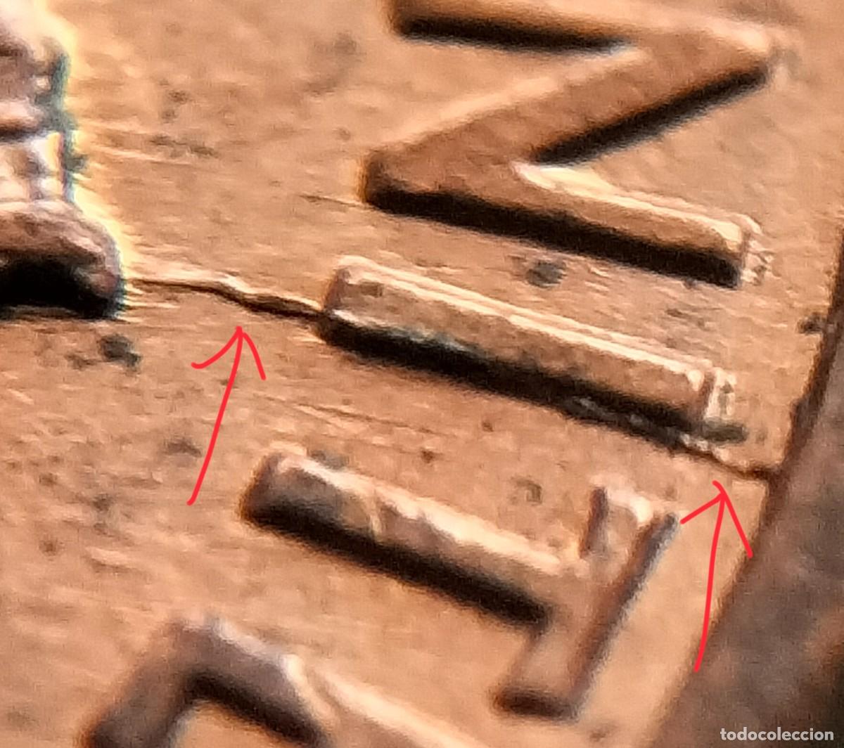 Monedas antiguas de Am&eacute;rica: (E.UNIDOS-ERROR)(1989) ONE CENT MEMORIAL CON ROTURA DE CU&Ntilde;O/EXCESO DE METAL