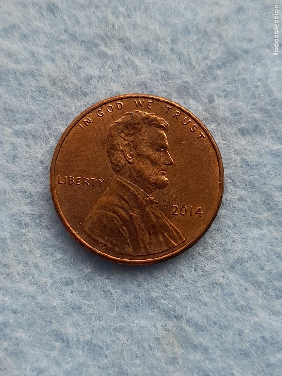 Monedas antiguas de Am&eacute;rica: USA. 1 Centavo. A&ntilde;o 2014. - Foto 2