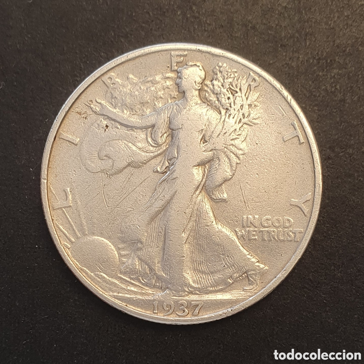 Monedas antiguas de Am&eacute;rica: EEUU 1/2 D&Oacute;LAR PLATA 1937 FILADELFIA
