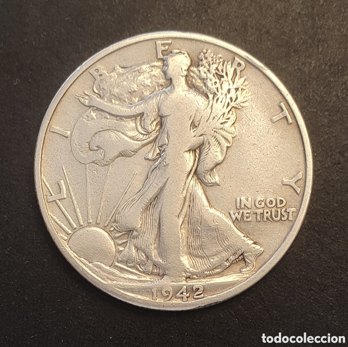 Monedas antiguas de Am&eacute;rica: EEUU 1/2 D&Oacute;LAR PLATA 1942 D&Eacute;NVER