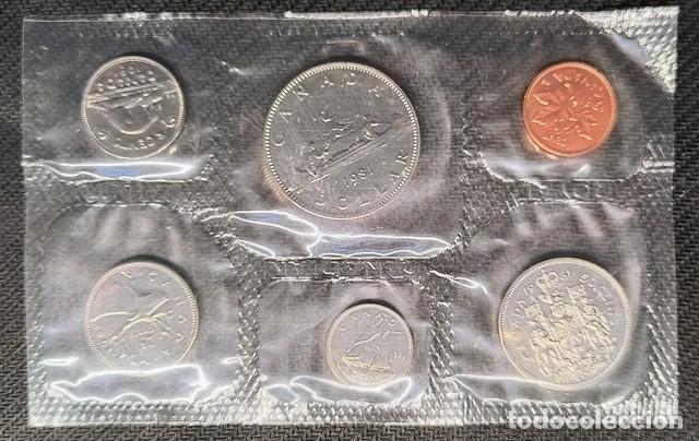 Monedas antiguas de Am&eacute;rica: Cartera de CANAD&Aacute; 1981, sin circular