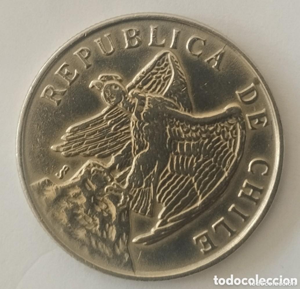 Monedas antiguas de Am&eacute;rica: MONEDA DE CHILE DE 50 CENTAVOS 1975 (FOTO)