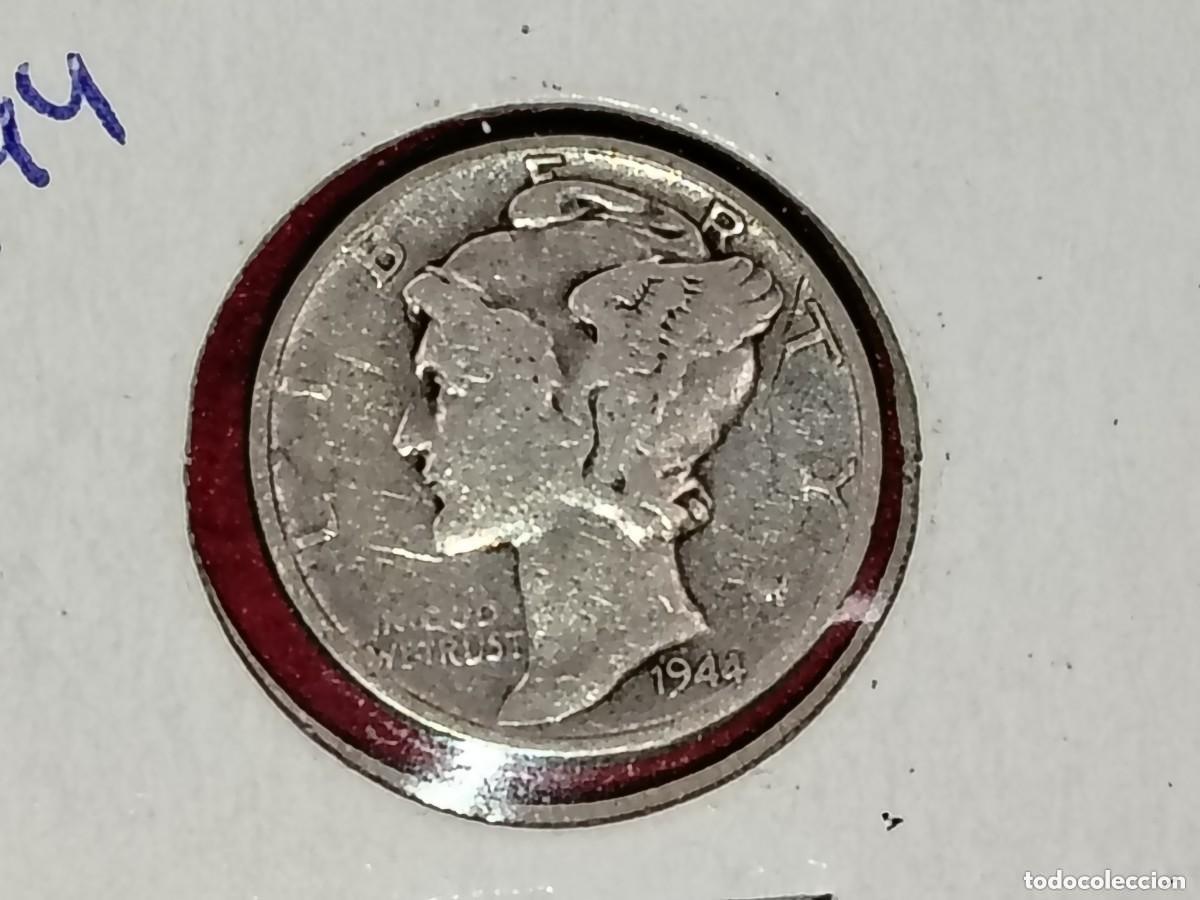Monedas antiguas de Am&eacute;rica: MONEDA 1 DIME USA ESTADOS UNIDOS PLATA 1944 MBC -PLATA - MUY BONITA