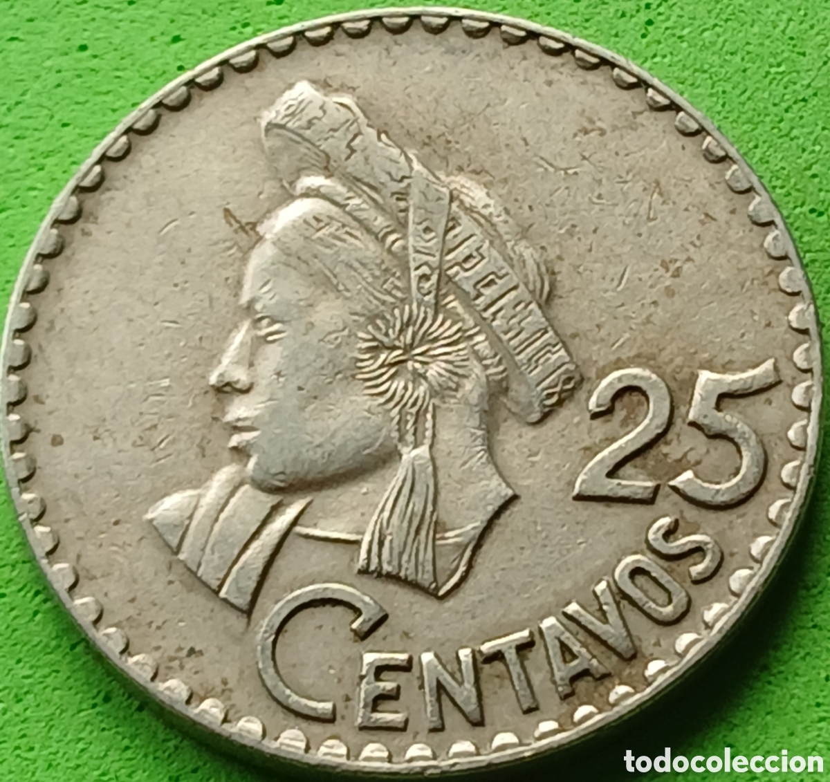 Monedas antiguas de Am&eacute;rica: Guatemala 25 centavos 1970 km#269
