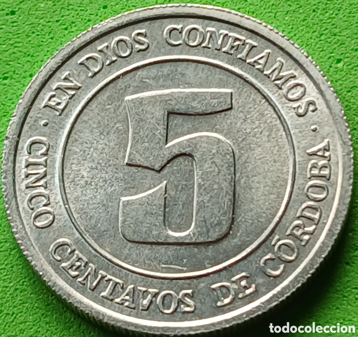 Monedas antiguas de Am&eacute;rica: Nicaragua 5 centavos 1974 FAO km#28