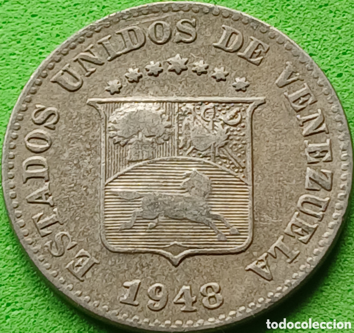 Monedas antiguas de Am&eacute;rica: Venezuela 5 c&eacute;ntimos 1948 Y#29a