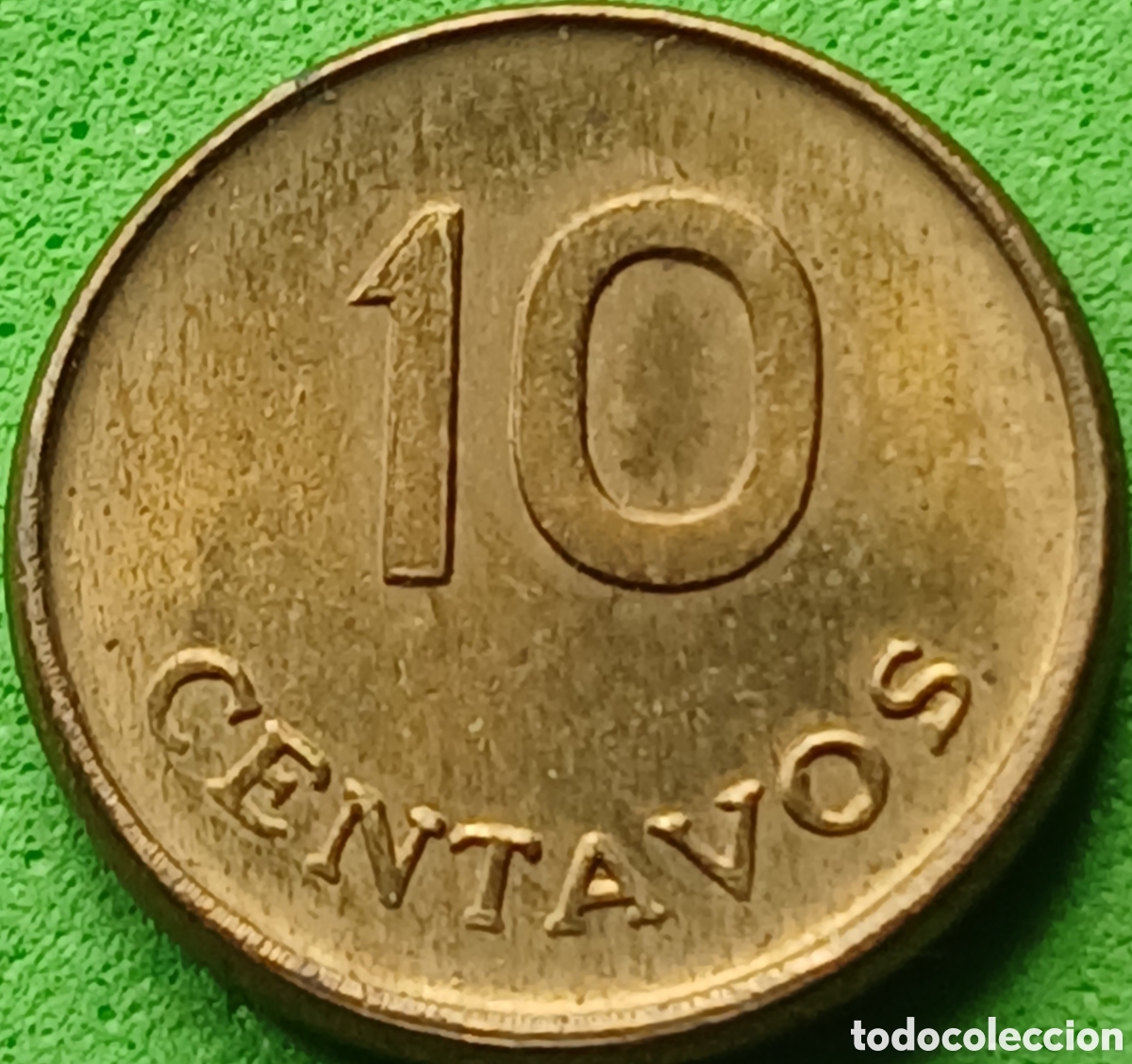 Monedas antiguas de Am&eacute;rica: Per&uacute; 10 centavos 1975 km#263 sin flor