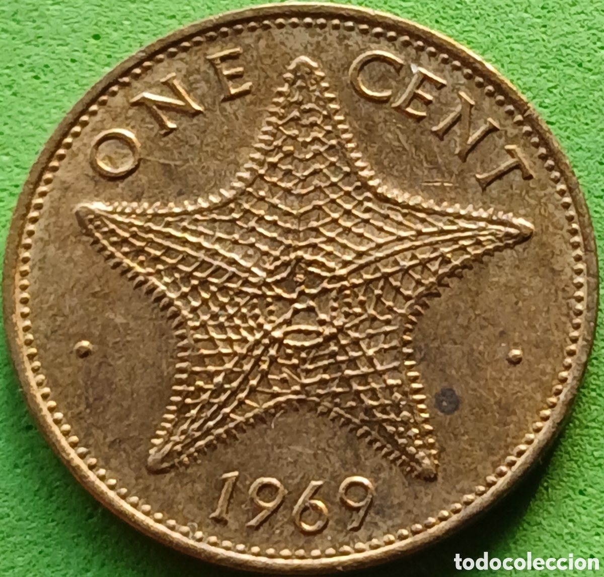 Monedas antiguas de Am&eacute;rica: Bahamas one cent 1969 km#2