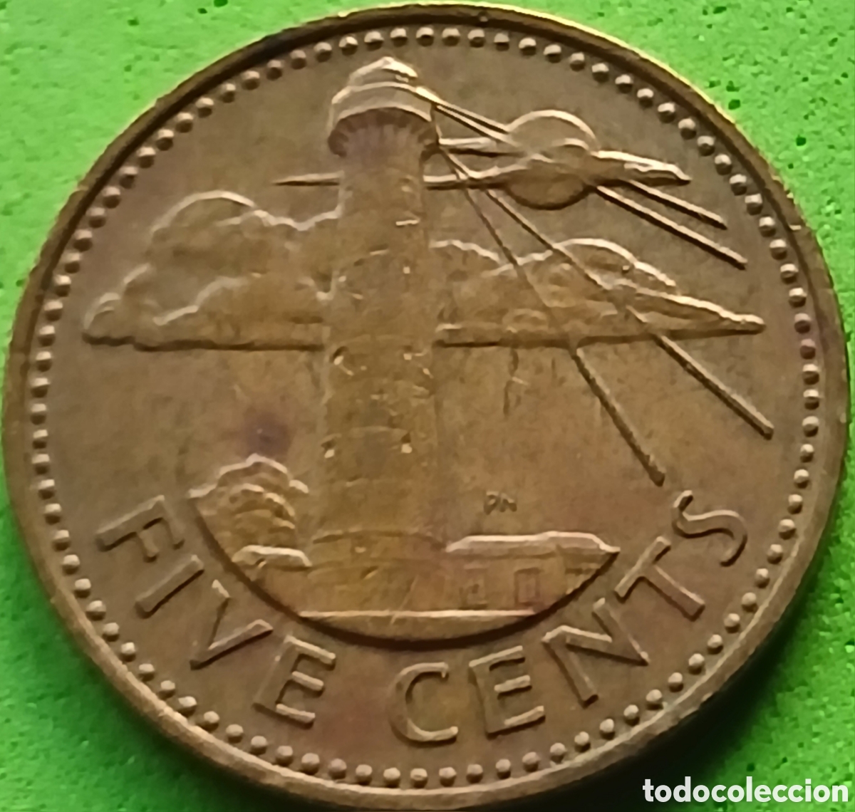 Monedas antiguas de Am&eacute;rica: Barbados five cents 2000 km#11