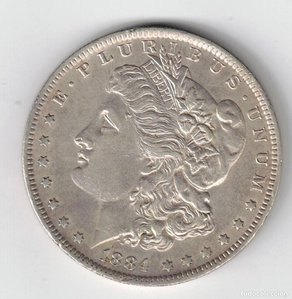 Monedas antiguas de Am&eacute;rica: MONEDA ESTADOS UNIDOS FILADELFIA 1 DOLLAR PLATA 1884 MORGAN UNITED STATES