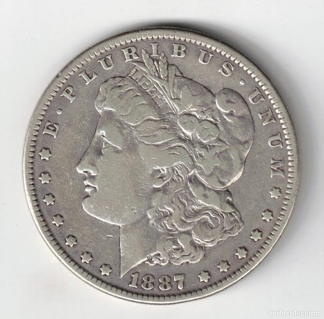 Monedas antiguas de Am&eacute;rica: MONEDA ESTADOS UNIDOS FILADELFIA 1 DOLLAR PLATA 1887 MORGAN UNITED STATES
