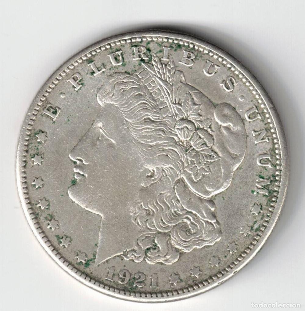 Monedas antiguas de Am&eacute;rica: MONEDA ESTADOS UNIDOS FILADELFIA 1 DOLLAR PLATA 1921 MORGAN UNITED STATES