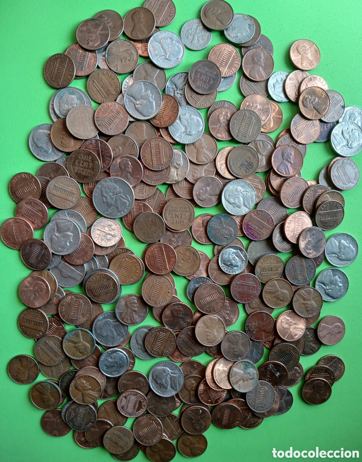 Monedas antiguas de Am&eacute;rica: USA lote 245 monedas / desde 1935