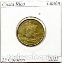 Monedas antiguas de Am&eacute;rica: COSTA RICA 2023, 25 COLONES, PROVINCIA DE LIM&Oacute;N. SC, 2 FOTOS