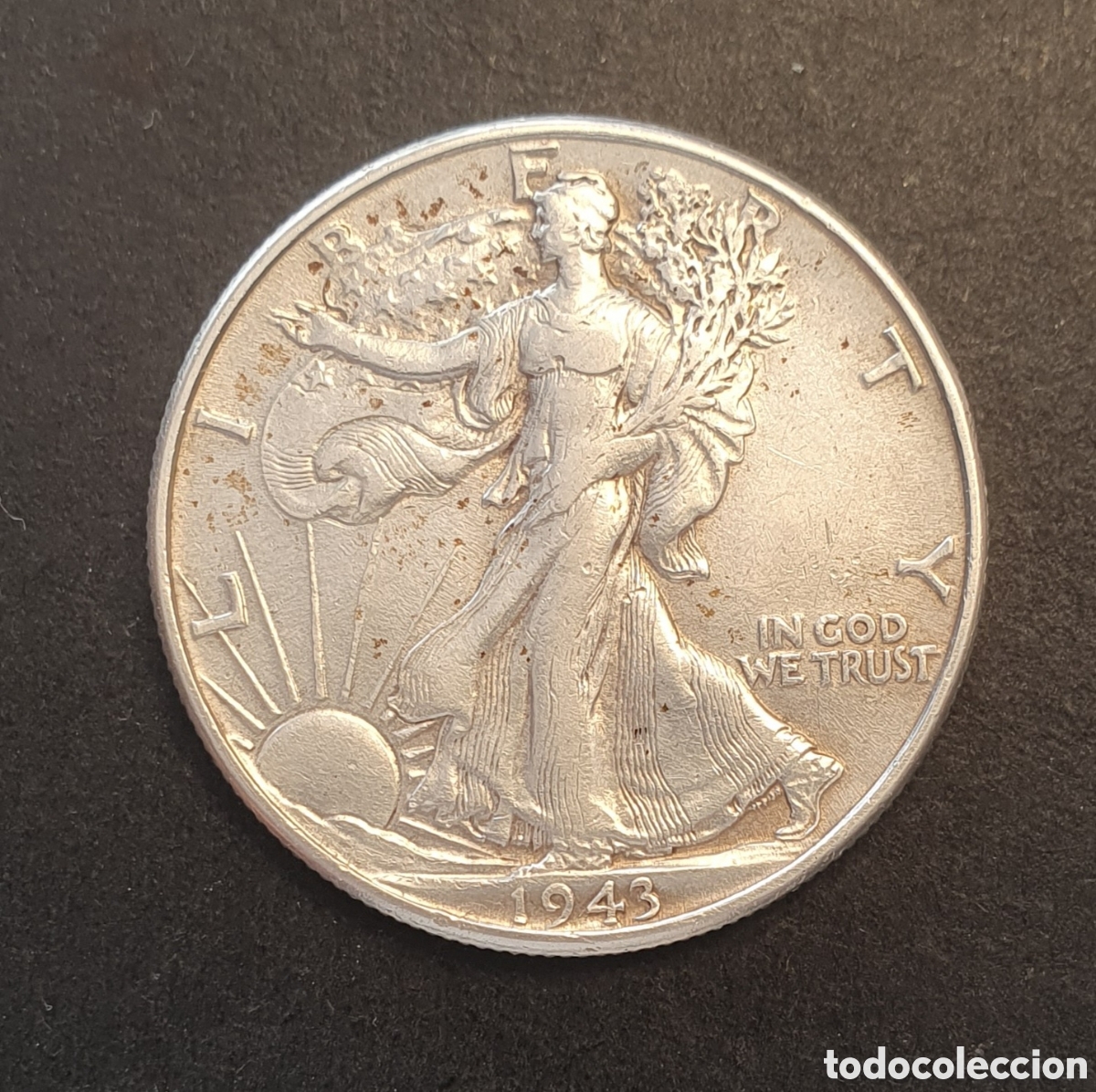 Monedas antiguas de Am&eacute;rica: EEUU 1/2 D&Oacute;LAR PLATA 1943 FILADELFIA