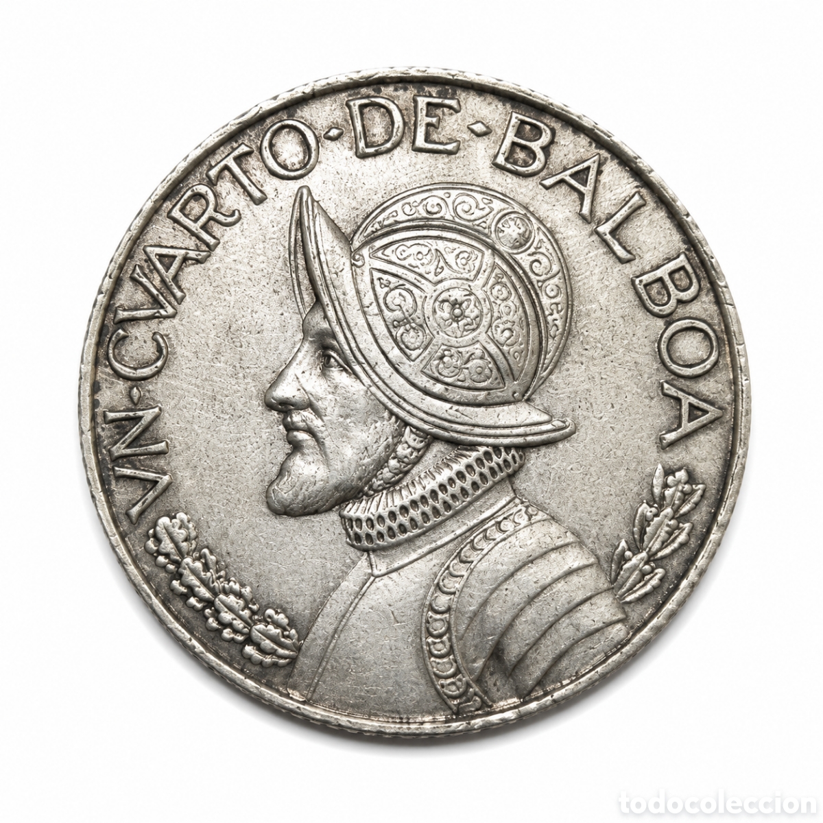 Monedas antiguas de Am&eacute;rica: &frac14; Balboa Panam&aacute; 1962 Plata 900 &ndash; Moneda Original de Colecci&oacute;n