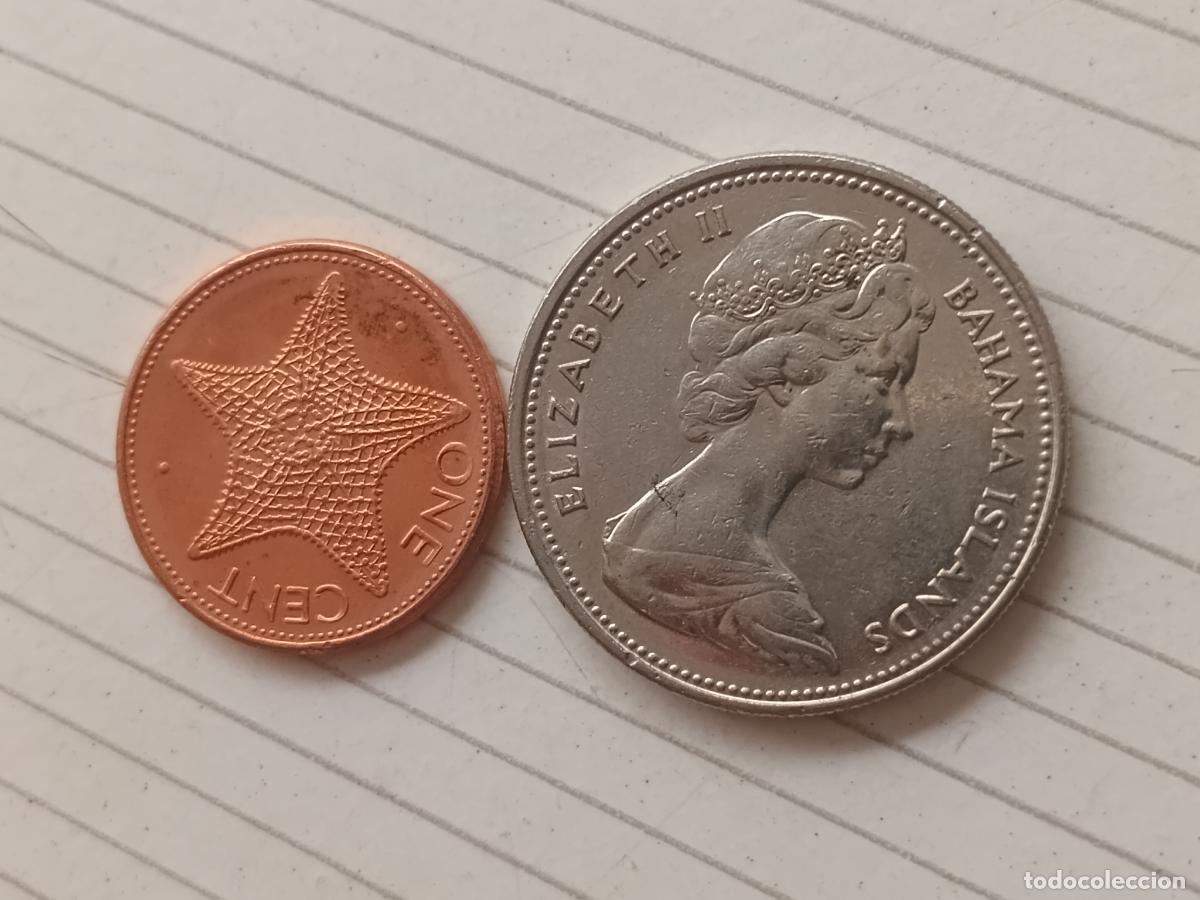 Monedas antiguas de Am&eacute;rica: Isla Bermuda. 2 monedas