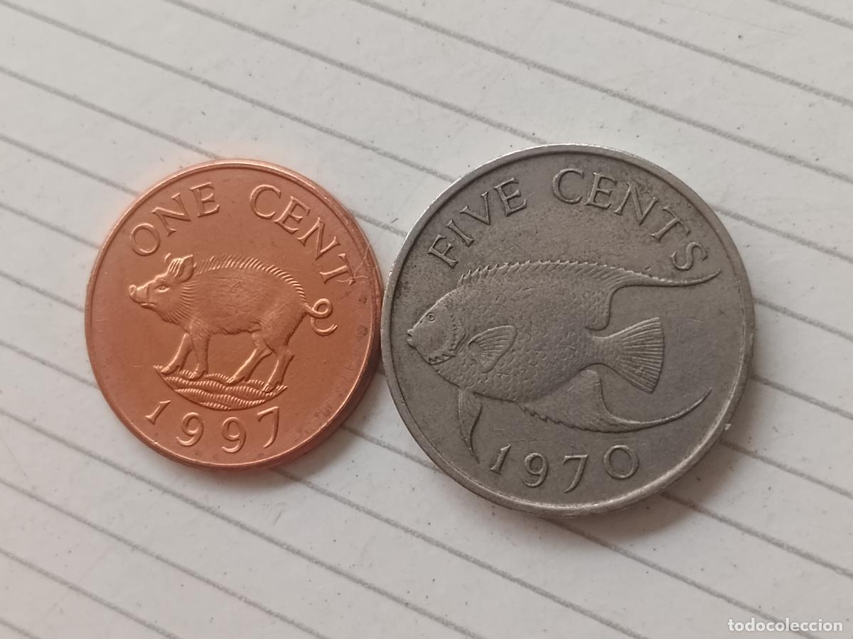 Monedas antiguas de Am&eacute;rica: Bahamas. Lote de 2 monedas
