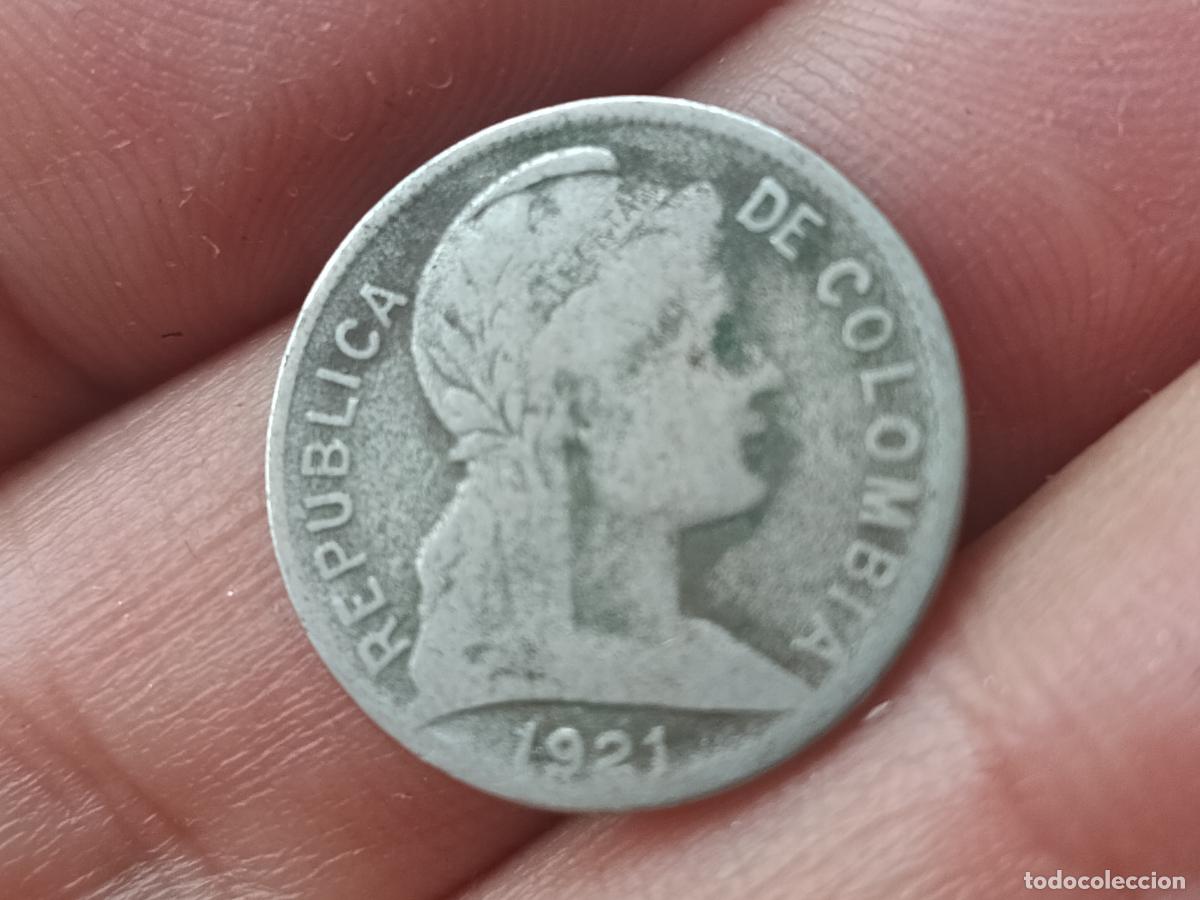 Monedas antiguas de Am&eacute;rica: Colombia Republic 1921 2 Centavos