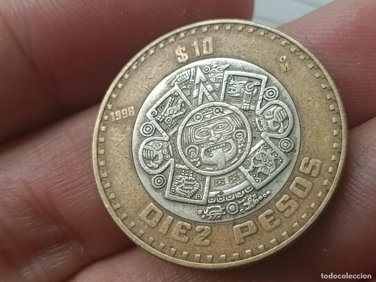 Monedas antiguas de Am&eacute;rica: M&eacute;xico. 10 pesos de 1998