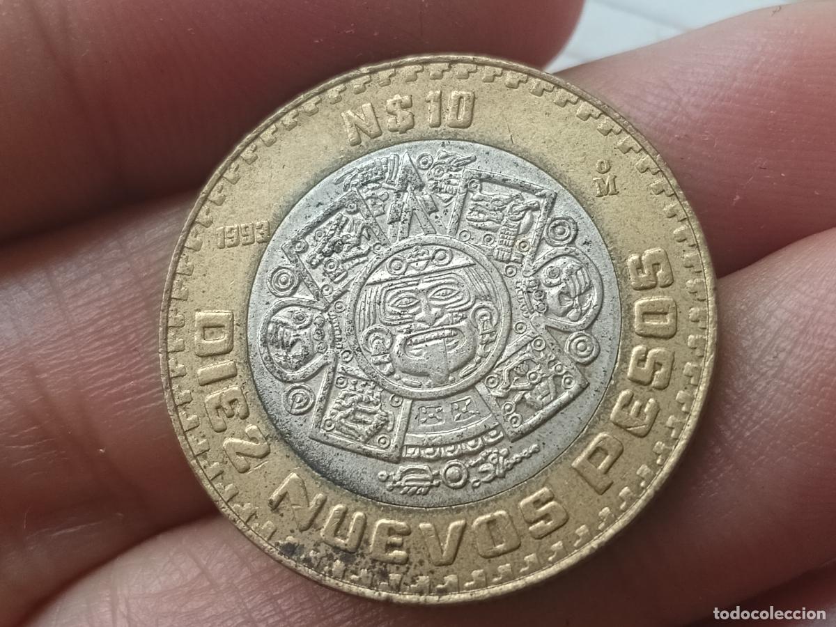 Monedas antiguas de Am&eacute;rica: M&eacute;xico 10 nuevos pesos 1993 / centro de plata 0.925