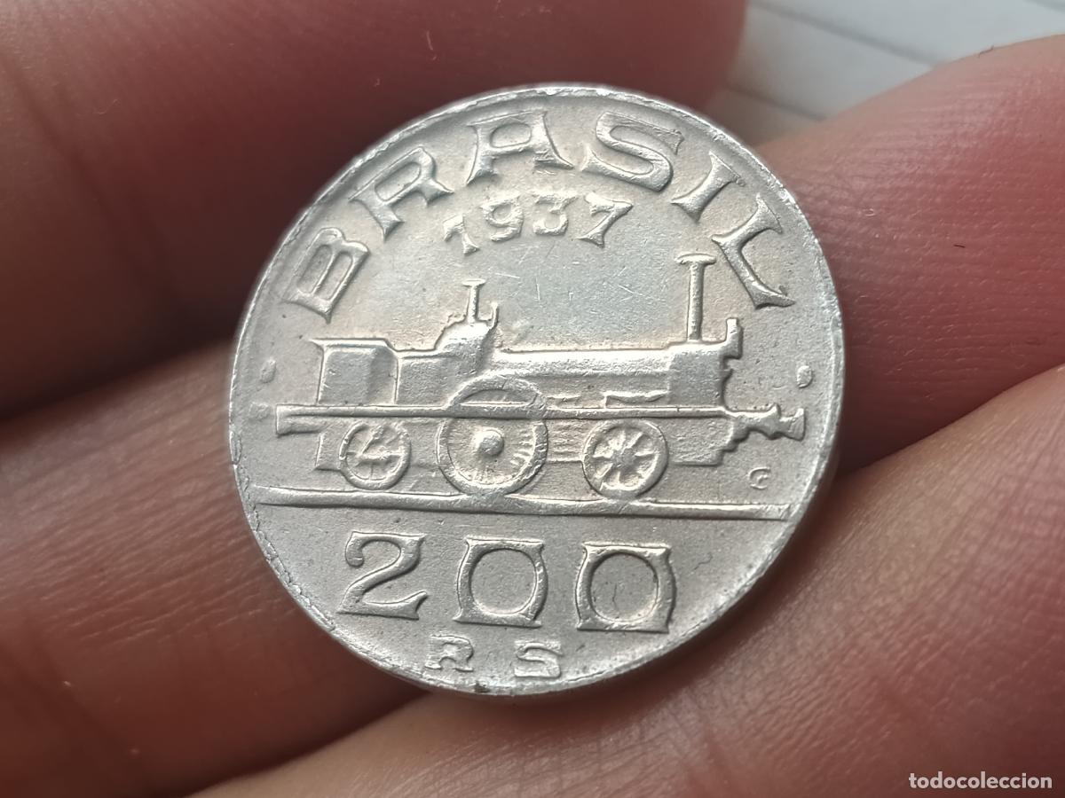 Monedas antiguas de Am&eacute;rica: BRASIL 200 reis 1937