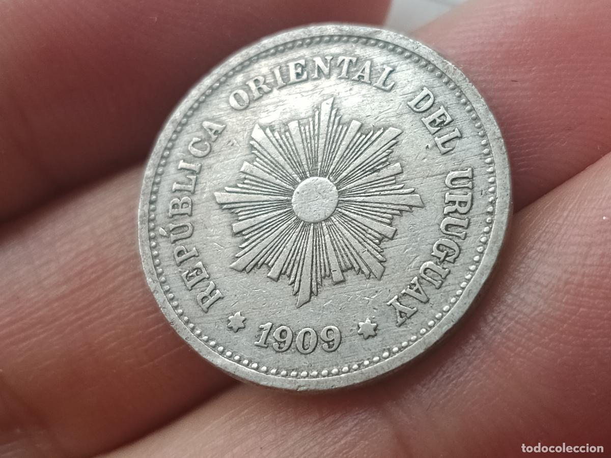 Monedas antiguas de Am&eacute;rica: URUGUAY 5 Cent&eacute;simos 1909