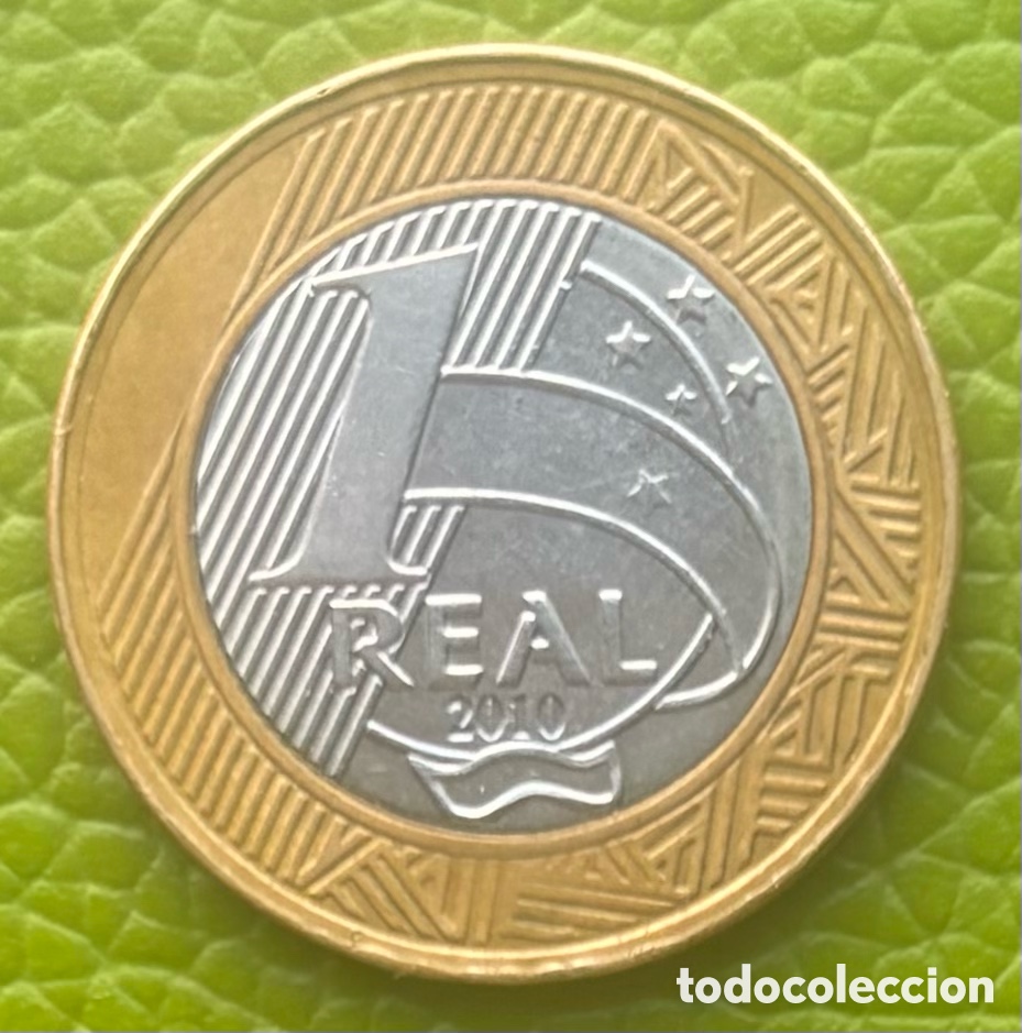 Monedas antiguas de Am&eacute;rica: BRASIL. UN REAL.2010. - Foto 2