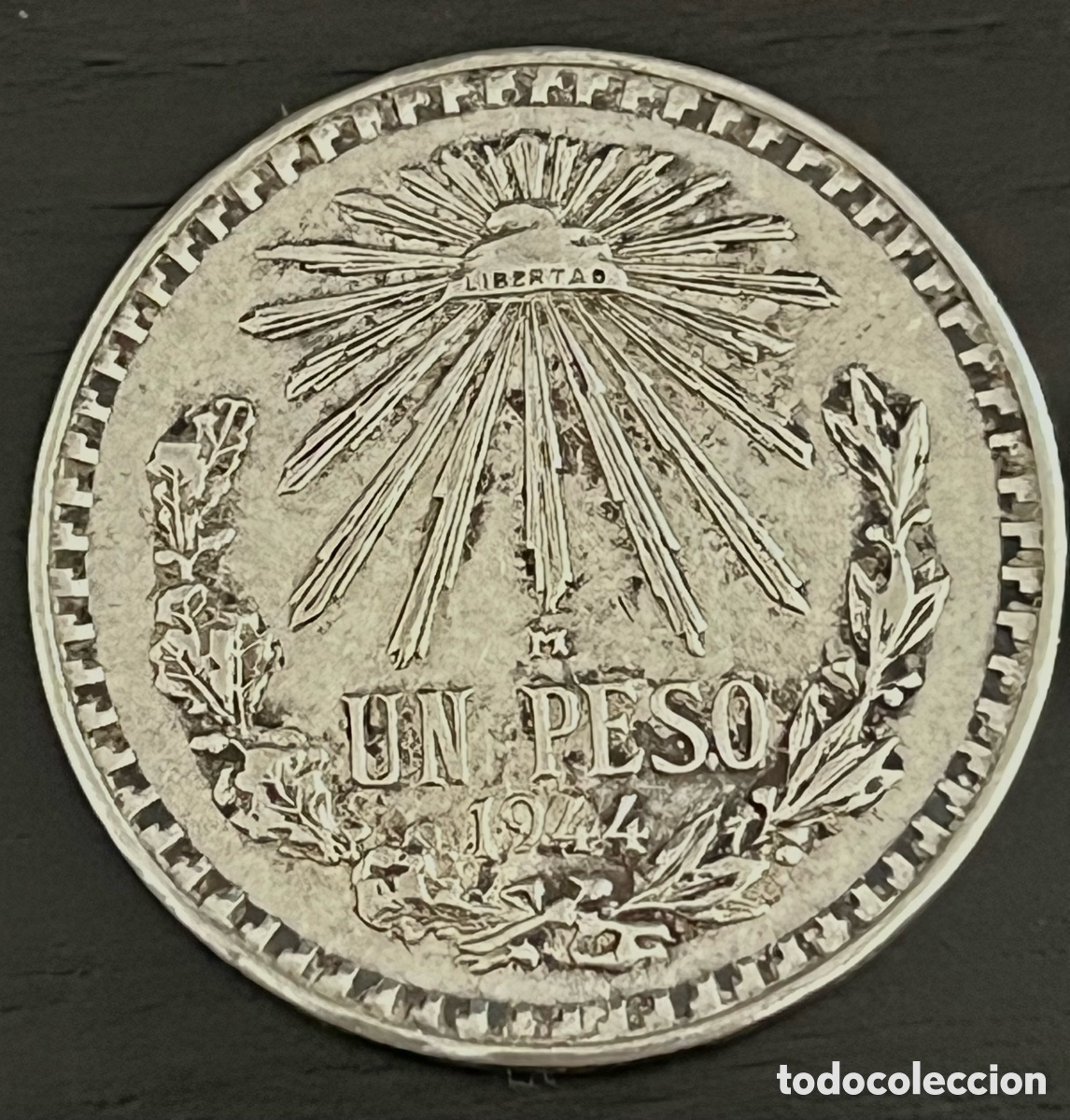 Monedas antiguas de Am&eacute;rica: MONEDA 1 PESO DE PLATA, MEXICO 1944