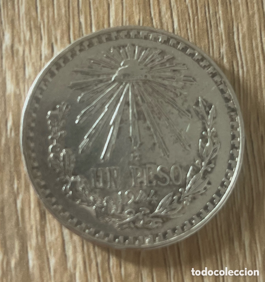 Monedas antiguas de Am&eacute;rica: MONEDA 1 PESO DE PLATA, MEXICO 1944