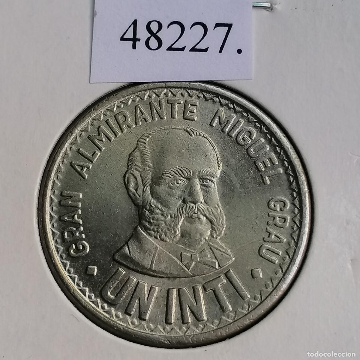 Monedas antiguas de Am&eacute;rica: Per&uacute; 1 &iacute;nti 1986. ....