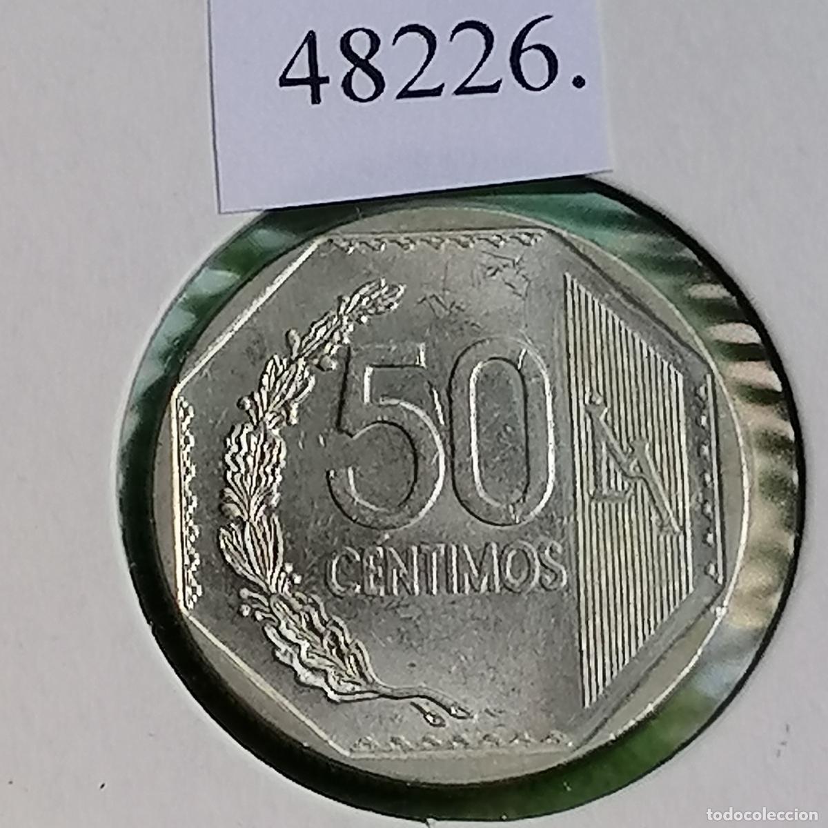 Monedas antiguas de Am&eacute;rica: Per&uacute; 50 centavos 2015, c&eacute;ntimos