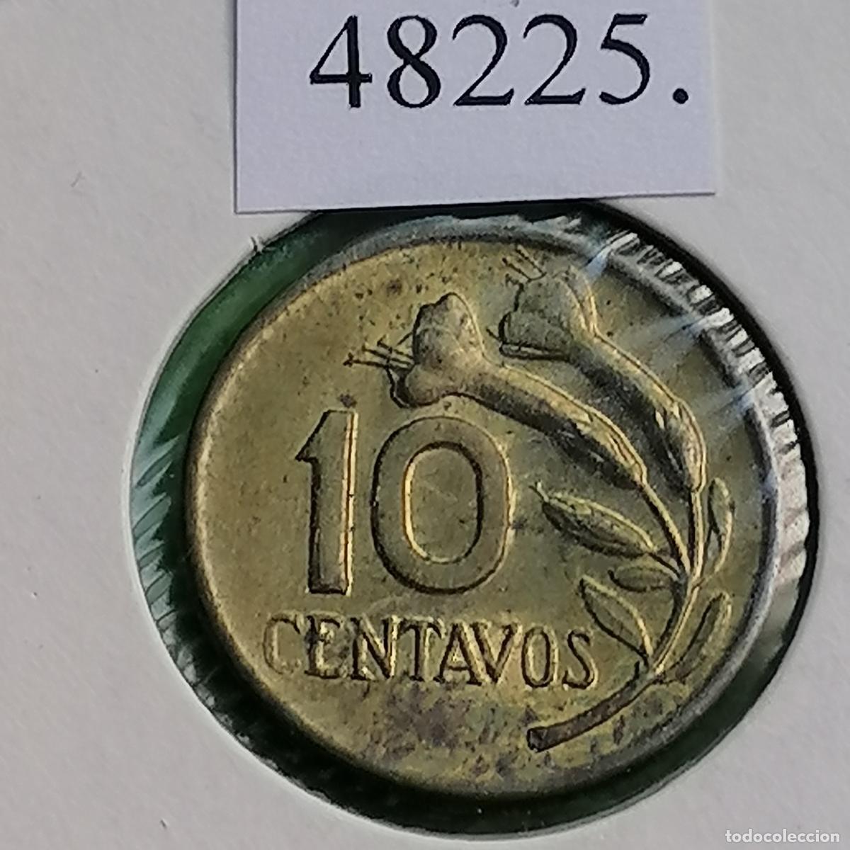Monedas antiguas de Am&eacute;rica: Per&uacute; 10 centavos 1969, c&eacute;ntimos