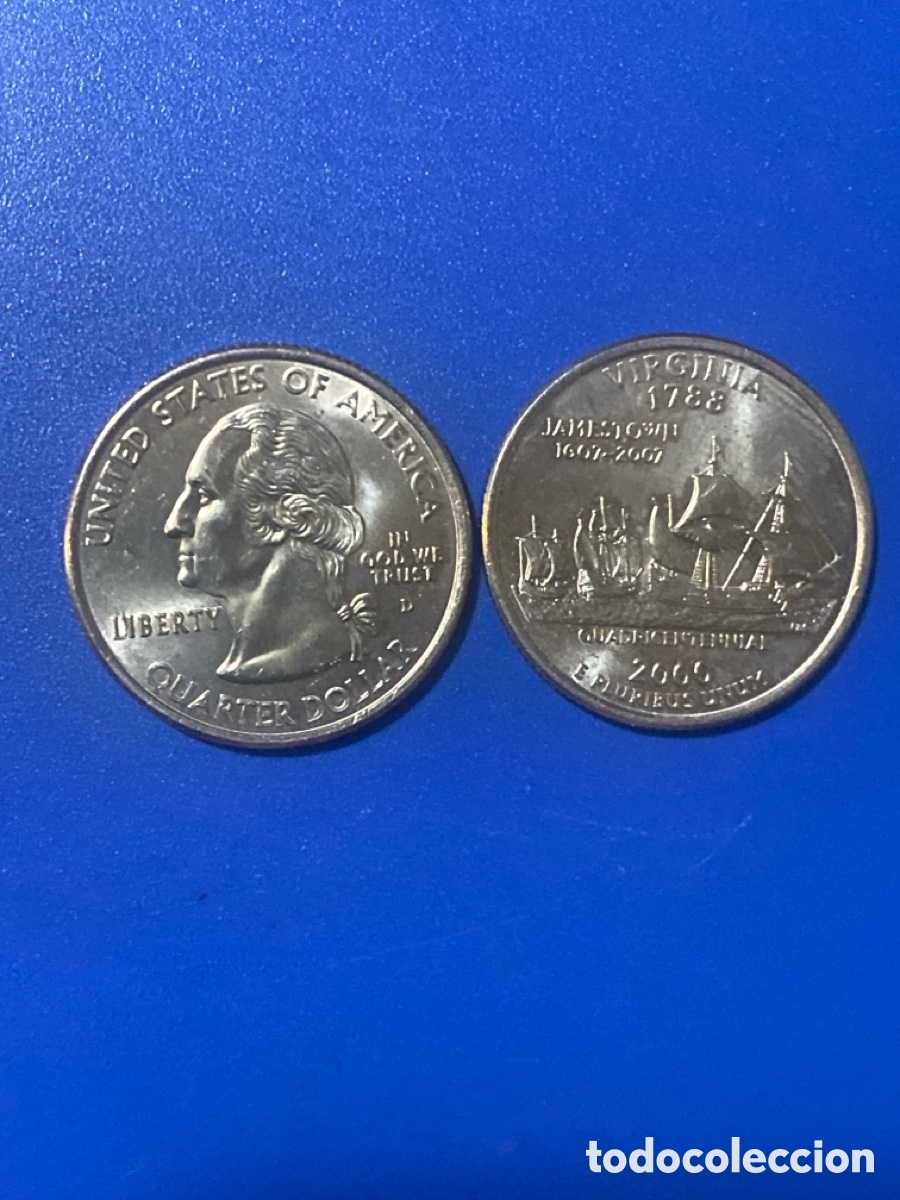 Monedas antiguas de Am&eacute;rica: 1/4 DOLAR VIRGINIA 2000 D SC