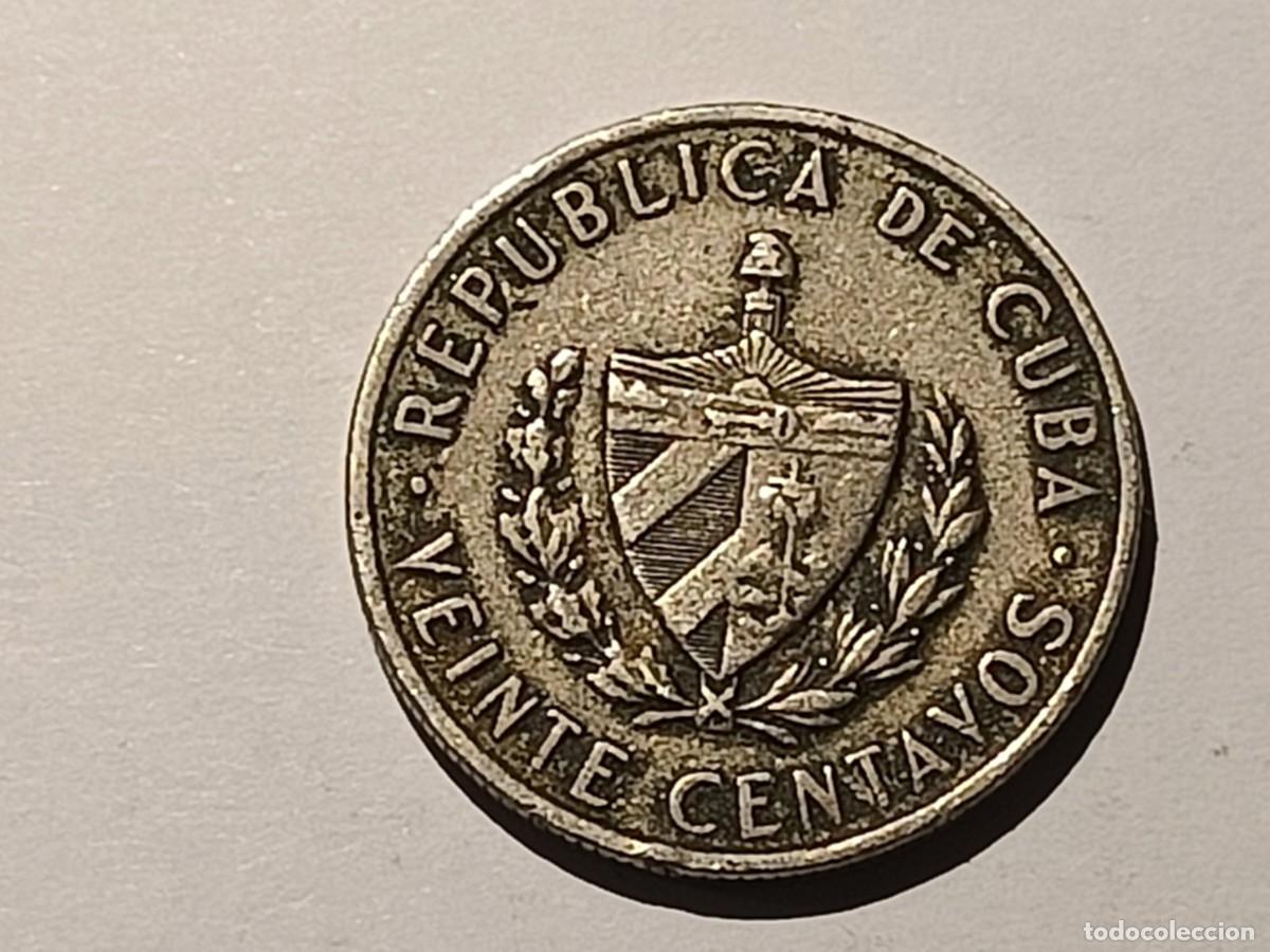 Monedas antiguas de Am&eacute;rica: Moneda de Cuba. 20 centavos. 1962 - Foto 2