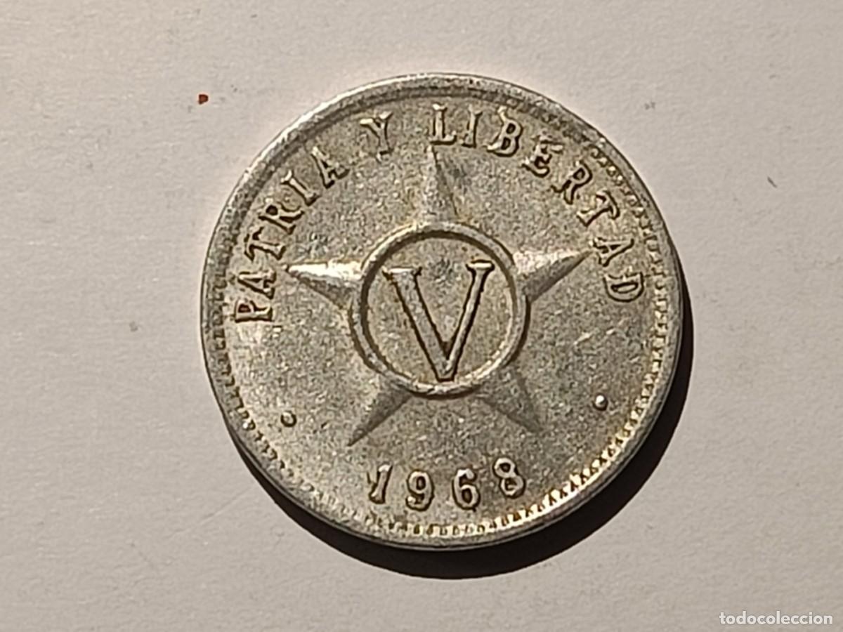 Monedas antiguas de Am&eacute;rica: Moneda de Cuba. 5 centavos 1968 - Foto 1